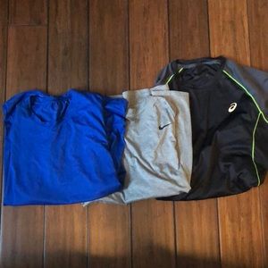 Men’s Workout Shirt Bundle (3 minimally used shirts)